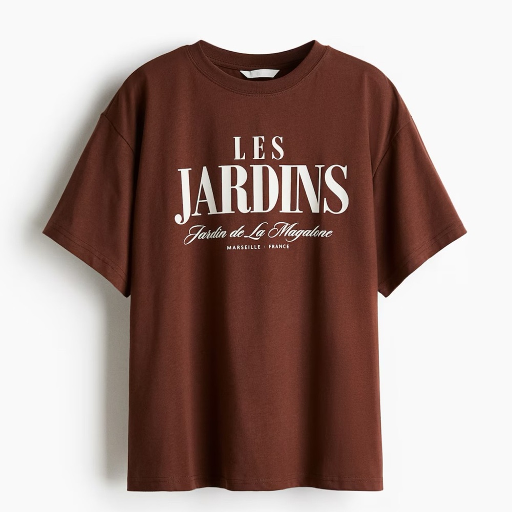 Oversized H&M Chestnut Brown Tee